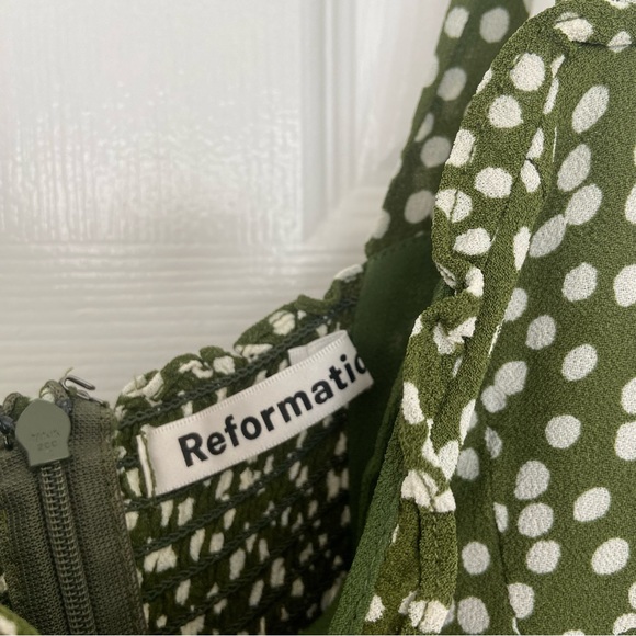 Reformation Christine dress in green - Picture 6 of 10